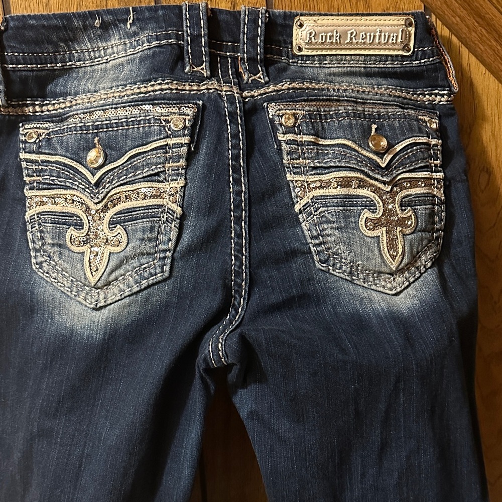Rock Revival Dark Blue Boot Cut Jeans